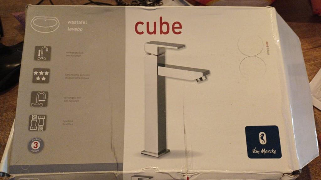 Wastafelkraan Van Marcke Cube chroom nieuw , Ophalen, Nieuw, Chroom