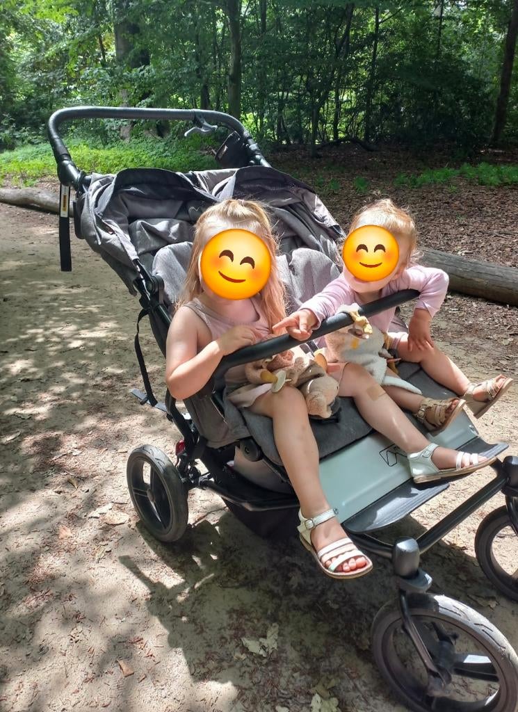 Mountain buggy duet luxury edition, Kinderen en Baby's, Buggy's, Gebruikt, Overige merken, Duomodel, Verstelbare rugleuning, Zonnekap