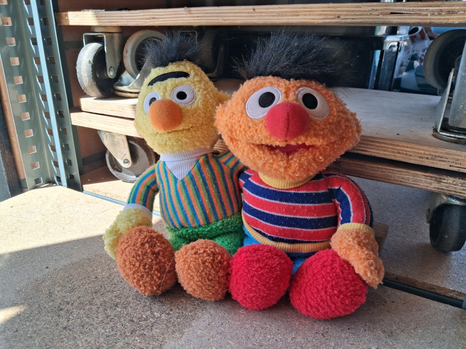 Unieke Vintage Bert en Ernie Knuffelset Fisher-Price, 2002, Verzamelen, Ophalen of Verzenden