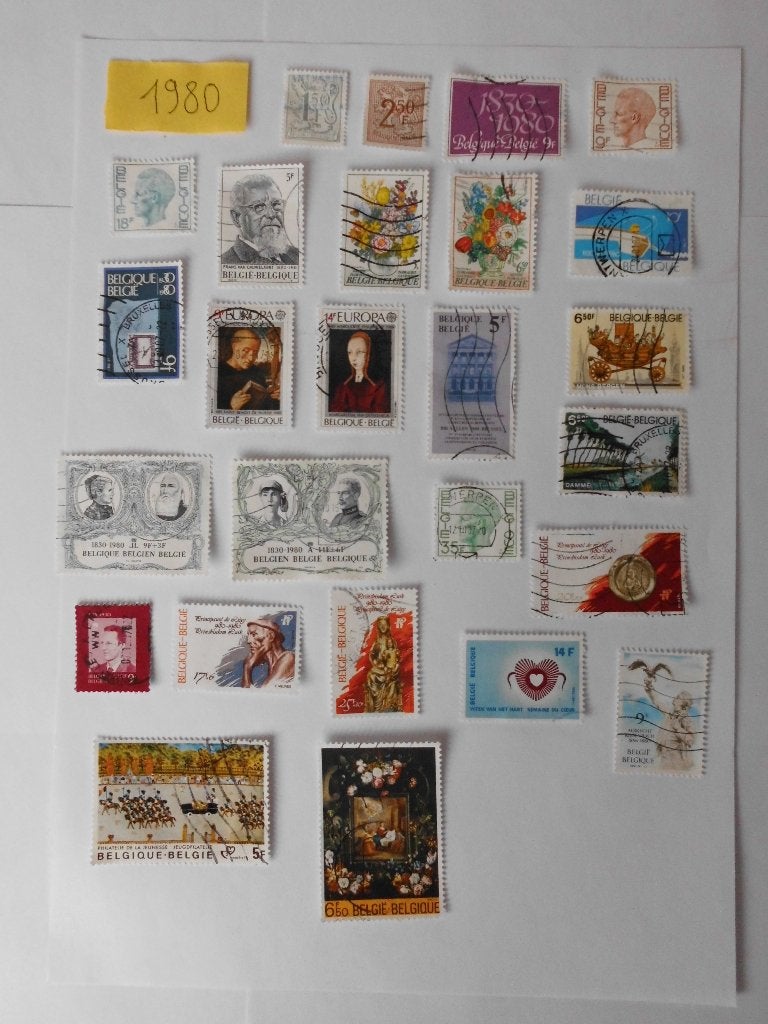 Gestempelde postzegels België - Periode 1980-1989 (434st.), Postzegels en Munten, Postzegels | Europa | België, Frankeerzegel