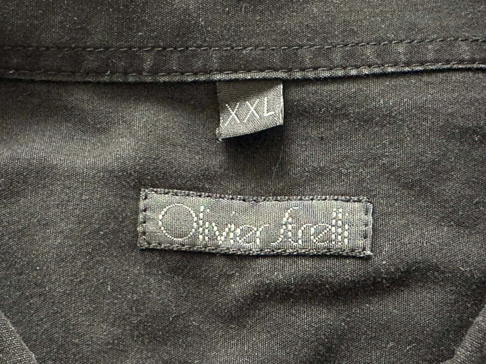Exclusief zomerhemd Oliver Strelli in perfecte staat, Ophalen of Verzenden, Zo goed als nieuw, Zwart, Overige halswijdtes