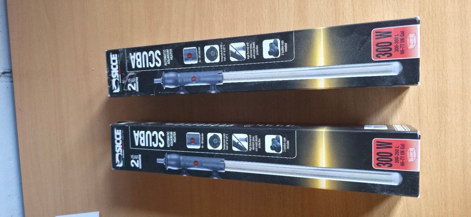 2 maal sicce scuba 300 W, Overige merken, Ophalen of Verzenden, Verwarming, Verlichting of Verwarming