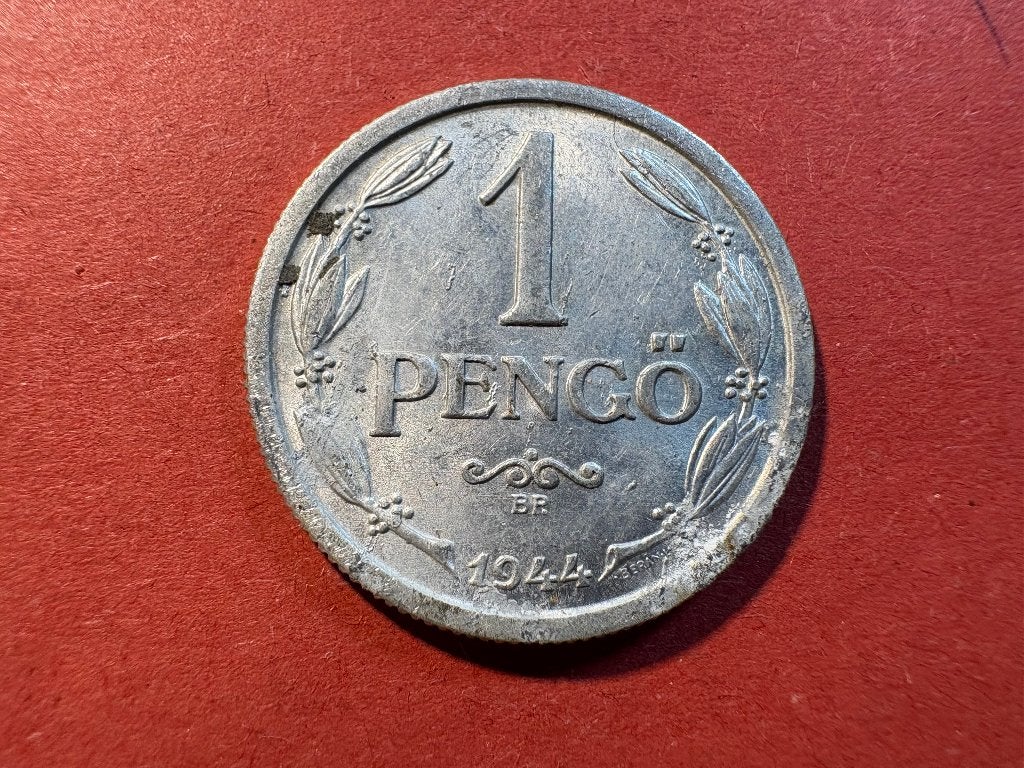 Hongarije - 1 pengo 1944 (#253#), Postzegels en Munten, Munten | Europa | Niet-Euromunten, Losse munt, Hongarije, Ophalen of Verzenden