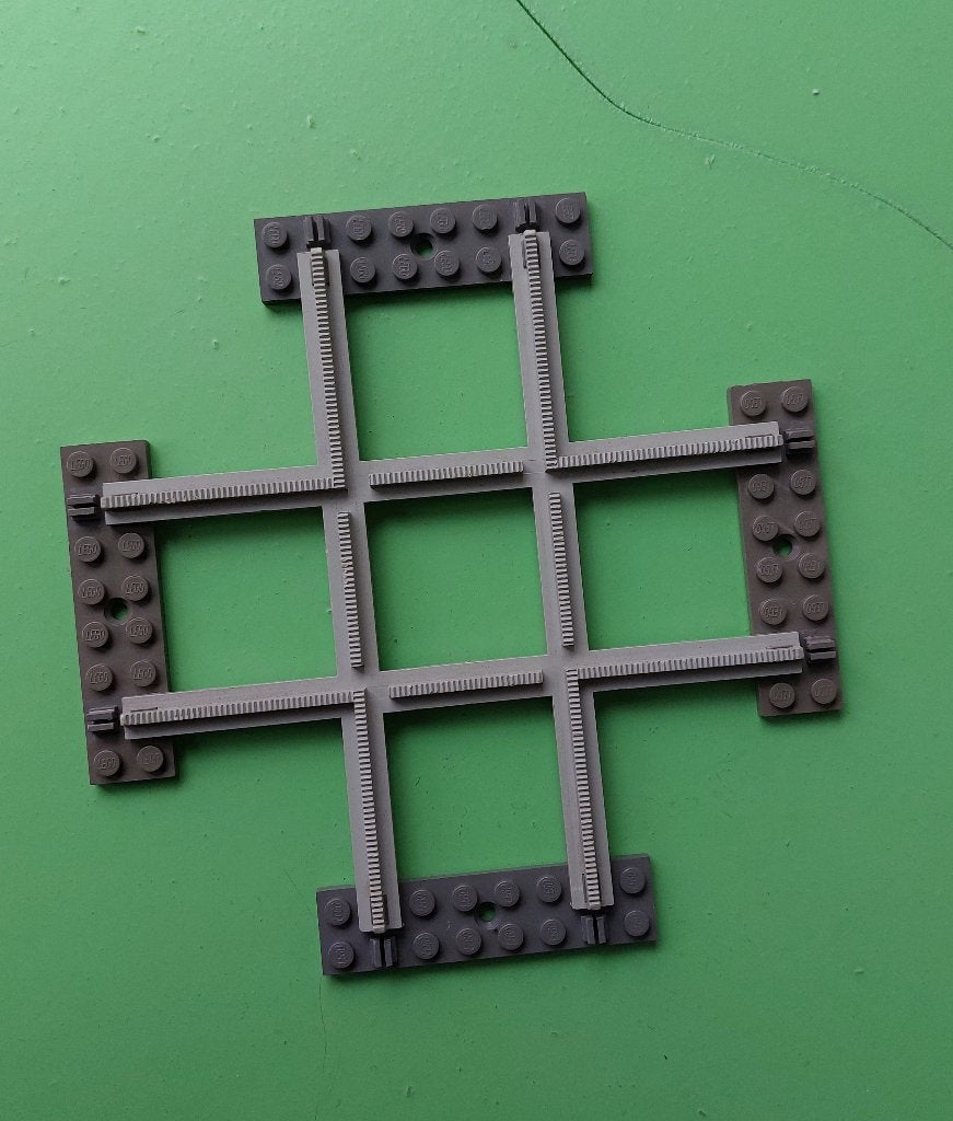 Lego rails 4,5 v crossover, Ophalen of Verzenden, Gebruikt, Lego