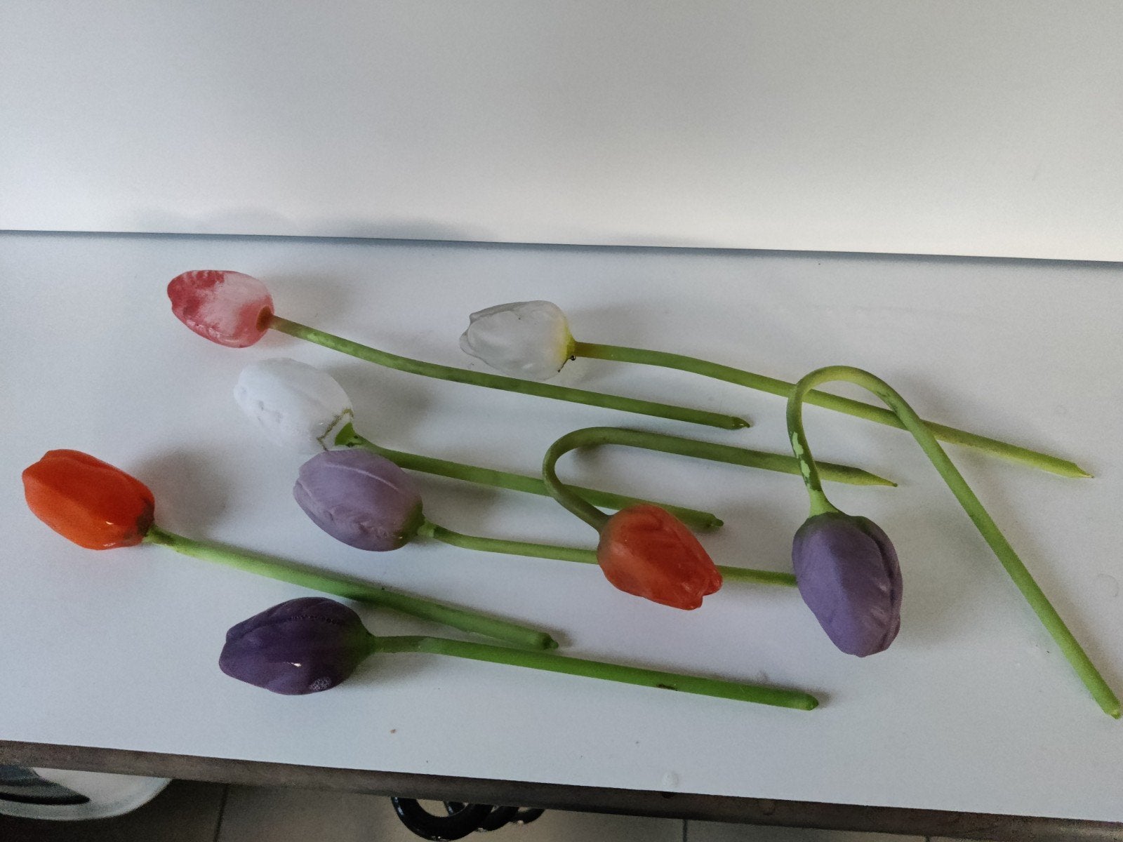 Kleurrijke glazen tulpen 8 stuks, Ophalen