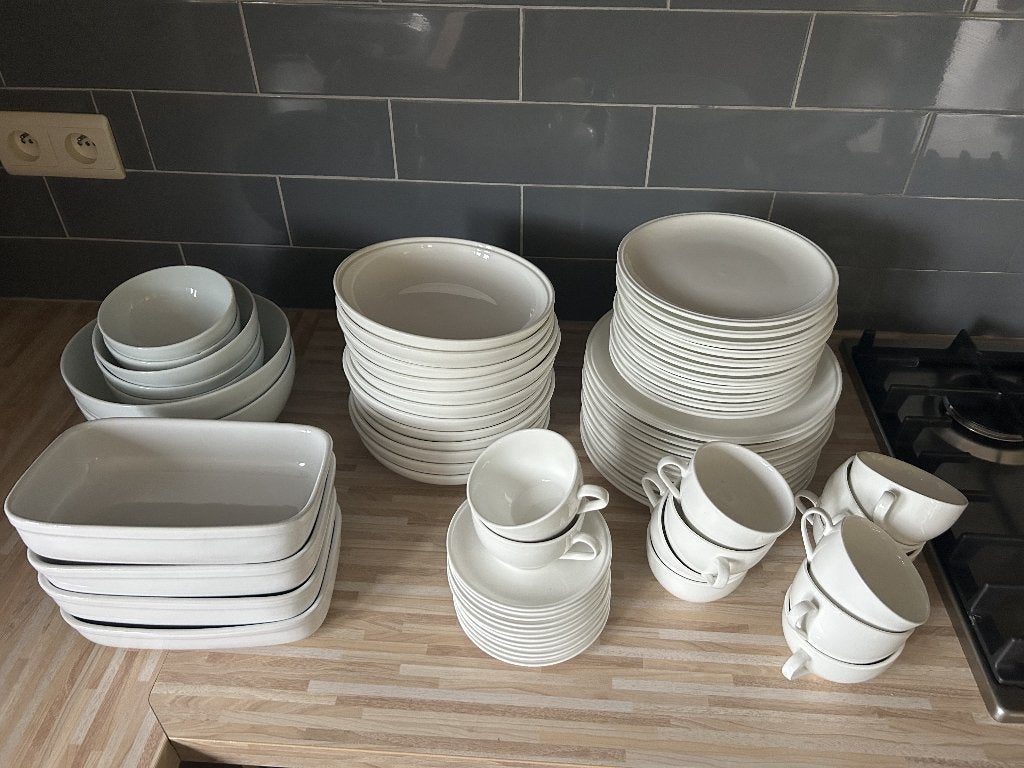 Servies, Assiettes(s), Céramique, Enlèvement, Utilisé