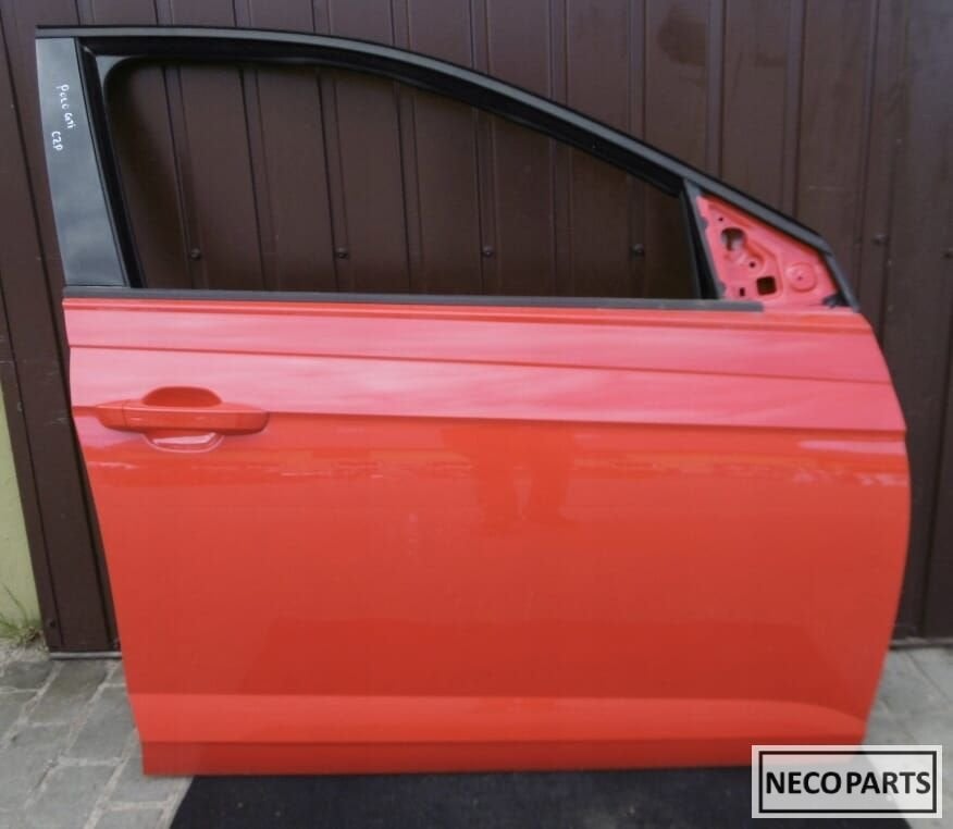 VW POLO 2G 2G1 PORTIER DEUR LP3G KLEUR RECHTS VOORPORTIER, Volkswagen, -, Utilisé, -