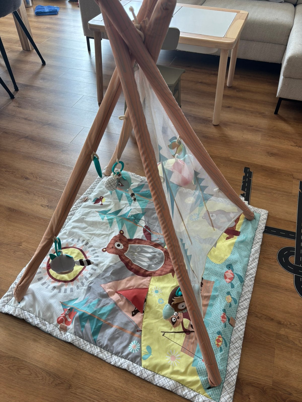 Skiphop speeltapijt met een buikligkussen, Kinderen en Baby's, Ophalen, Zo goed als nieuw