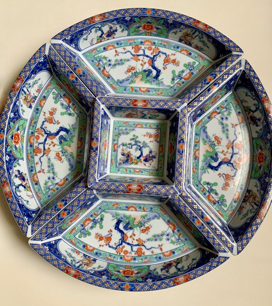Ensemble de service japonais vintage Imari — Eiwa Kinsei, Enlèvement ou Envoi