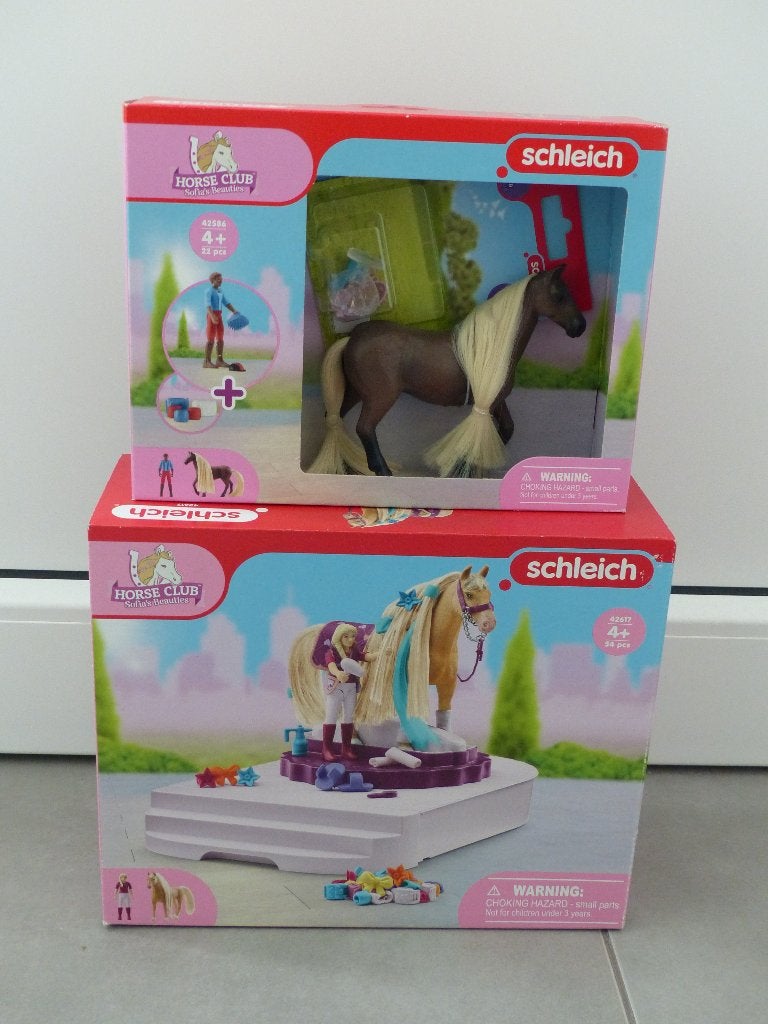 Etui et espace de soins pour chevaux Schleich - 2 sets, Enlèvement ou Envoi, Comme neuf