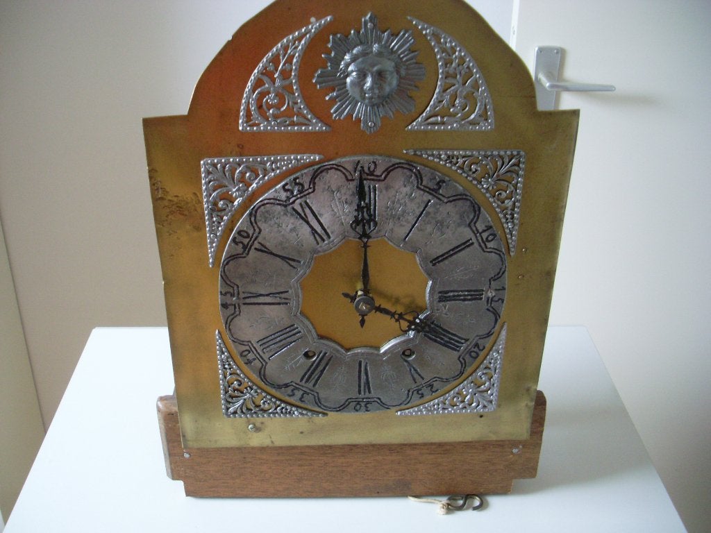 Houten staande klok, Antiek en Kunst, Ophalen
