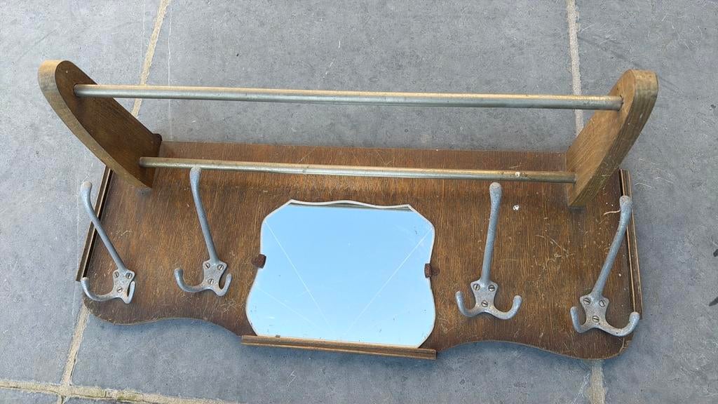 Antieke retro kapstok, Huis en Inrichting, Ophalen, Gebruikt, Hout, Wandkapstok