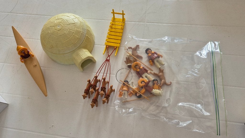 Playmobil Unuit iglo vintage, Enfants & Bébés, Enlèvement ou Envoi, Bâtiment, Autres séries, Kit complet