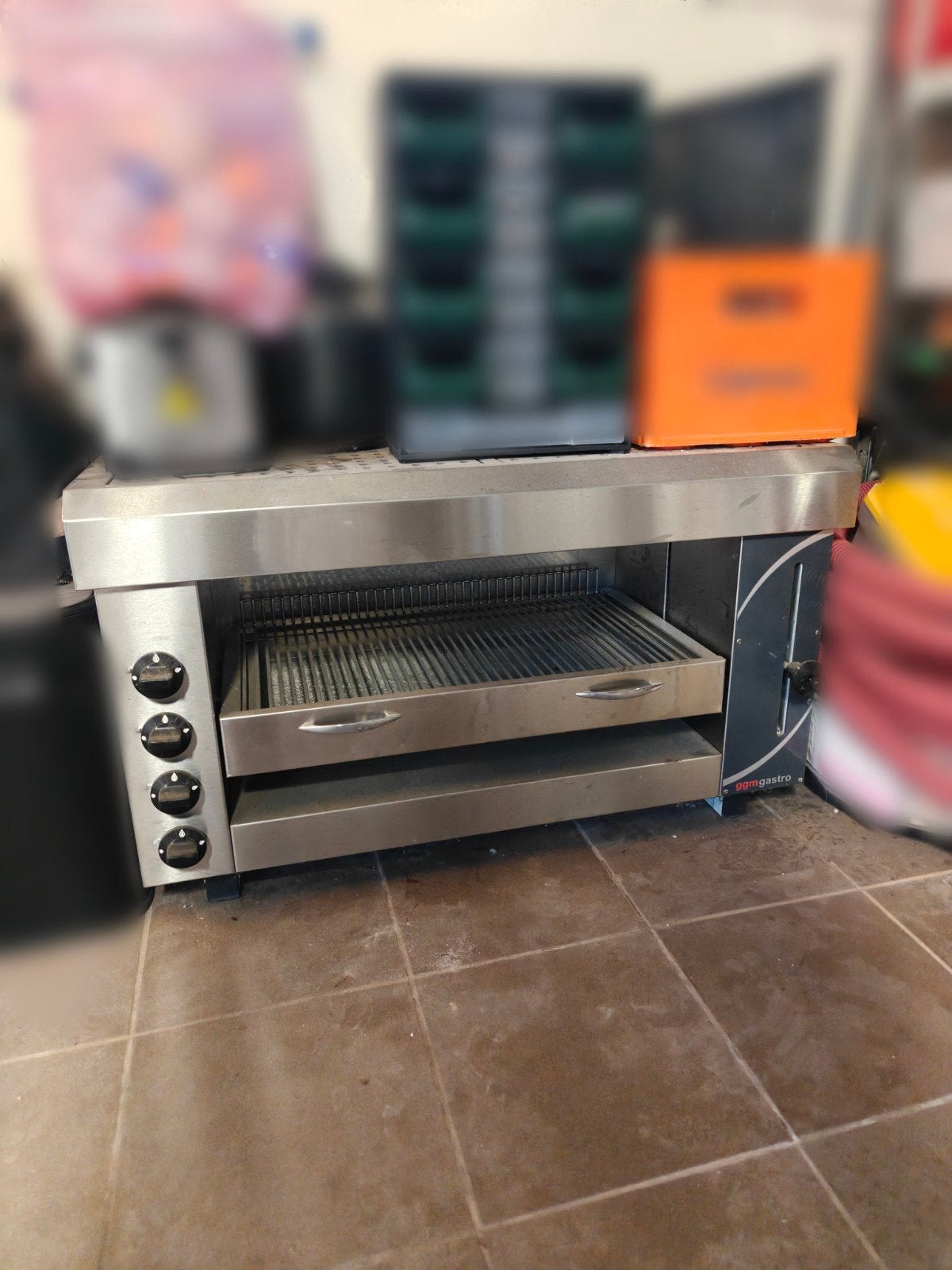 GGM Gastro gas pide/pita oven salamander SMK4 – 13 kW (2022), Ophalen, Gebruikt, Fornuis, Frituur en Grillen