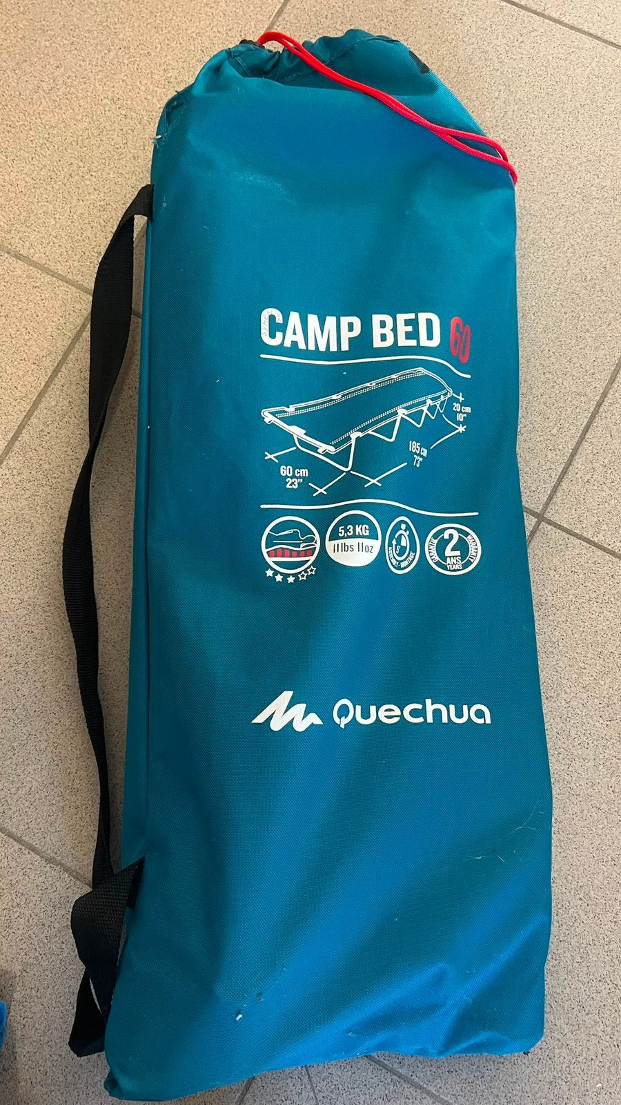 Veldbed quechua, Caravans en Kamperen, Luchtbedden, Ophalen, Zo goed als nieuw