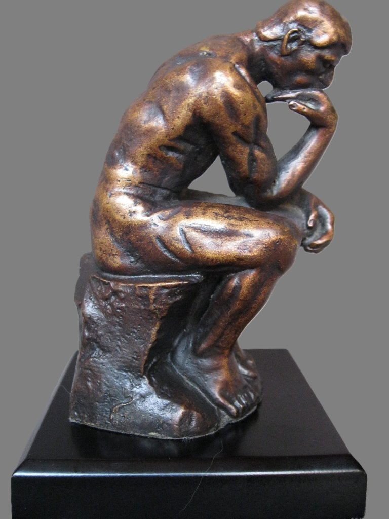 Rodin mooie brons 'De denker' / 'Le Penseur'., Antiquités & Art, Enlèvement, Bronze