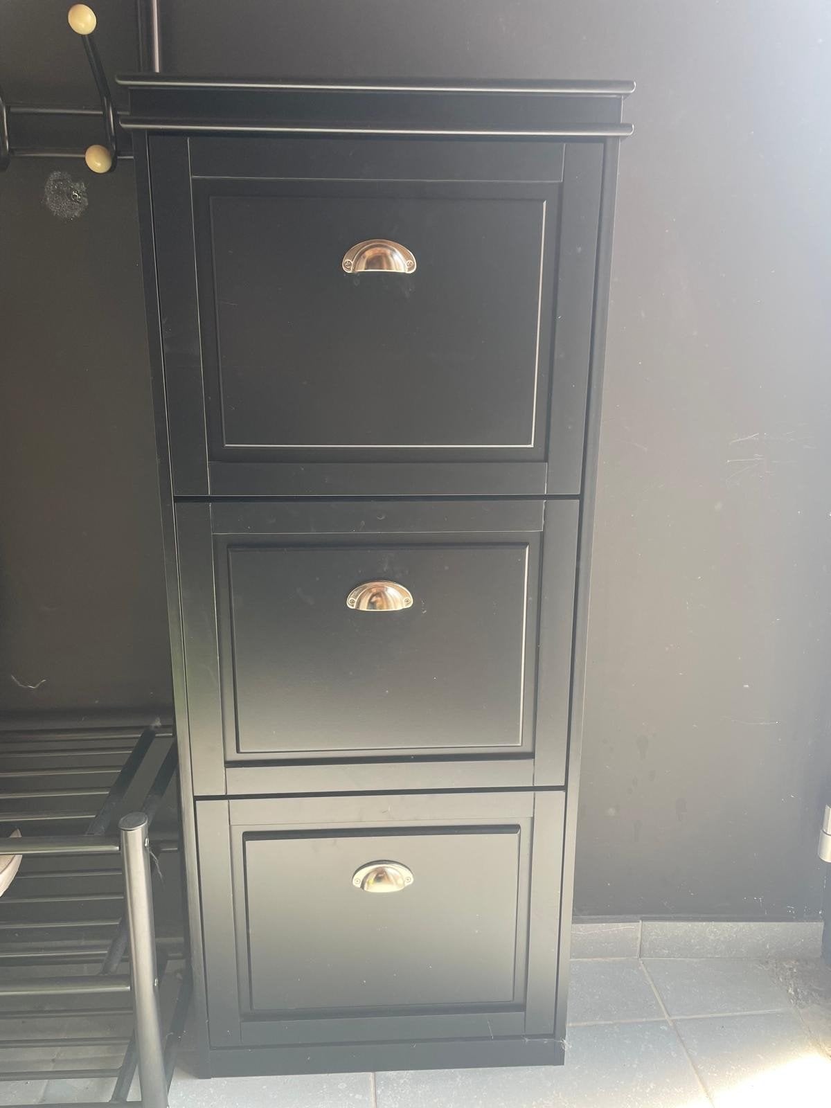 Meuble à chaussures noir – 3 compartiments, Enlèvement, Comme neuf