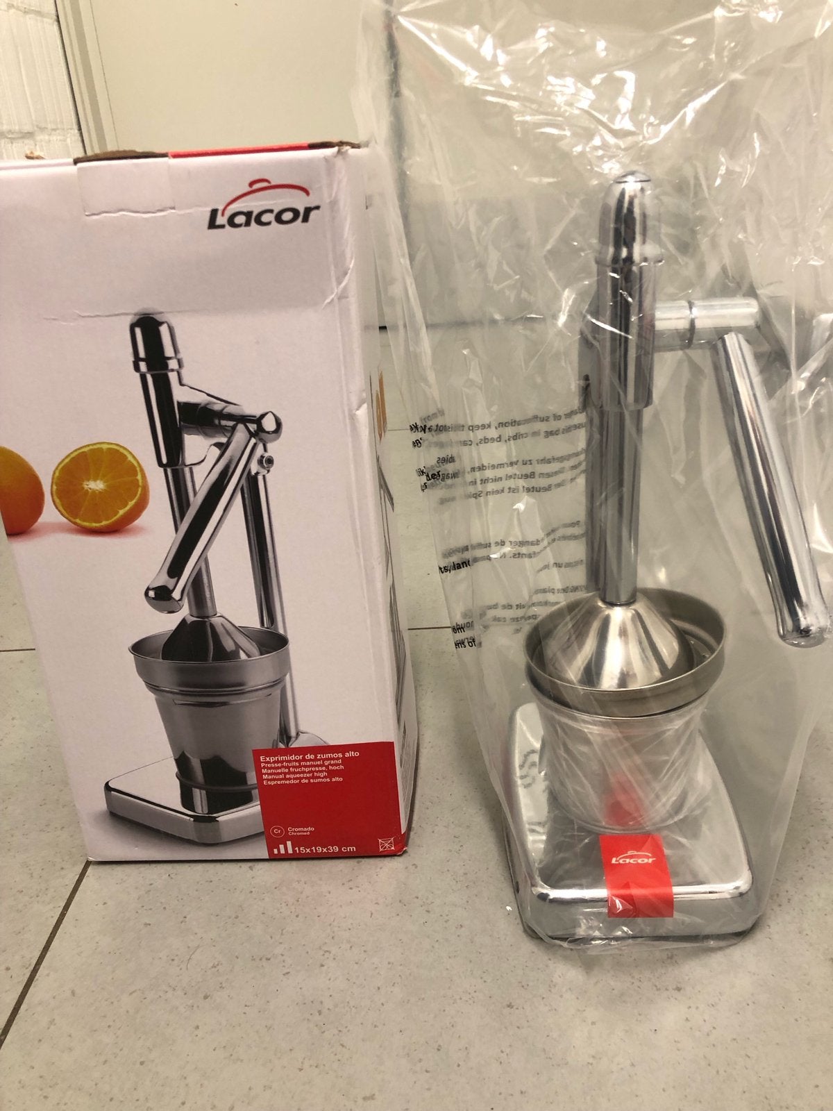Lacor manuele fruitpers Nieuw, Ophalen