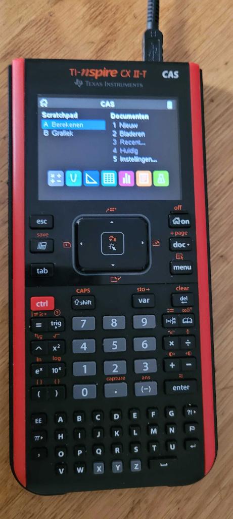 TI nSpire CX II CAS Grafisch Rekenmachine, Divers, Calculatrices, Comme neuf, Calculatrices graphique, Enlèvement ou Envoi