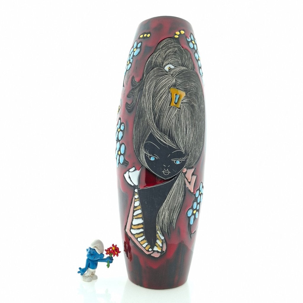 Vase Saint-Marin rouge | Titano girl Italy, Enlèvement ou Envoi