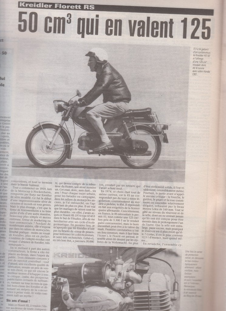 Cyclomoteur Sport Kreidler Florett 50 RS collection, Envoi, Utilisé