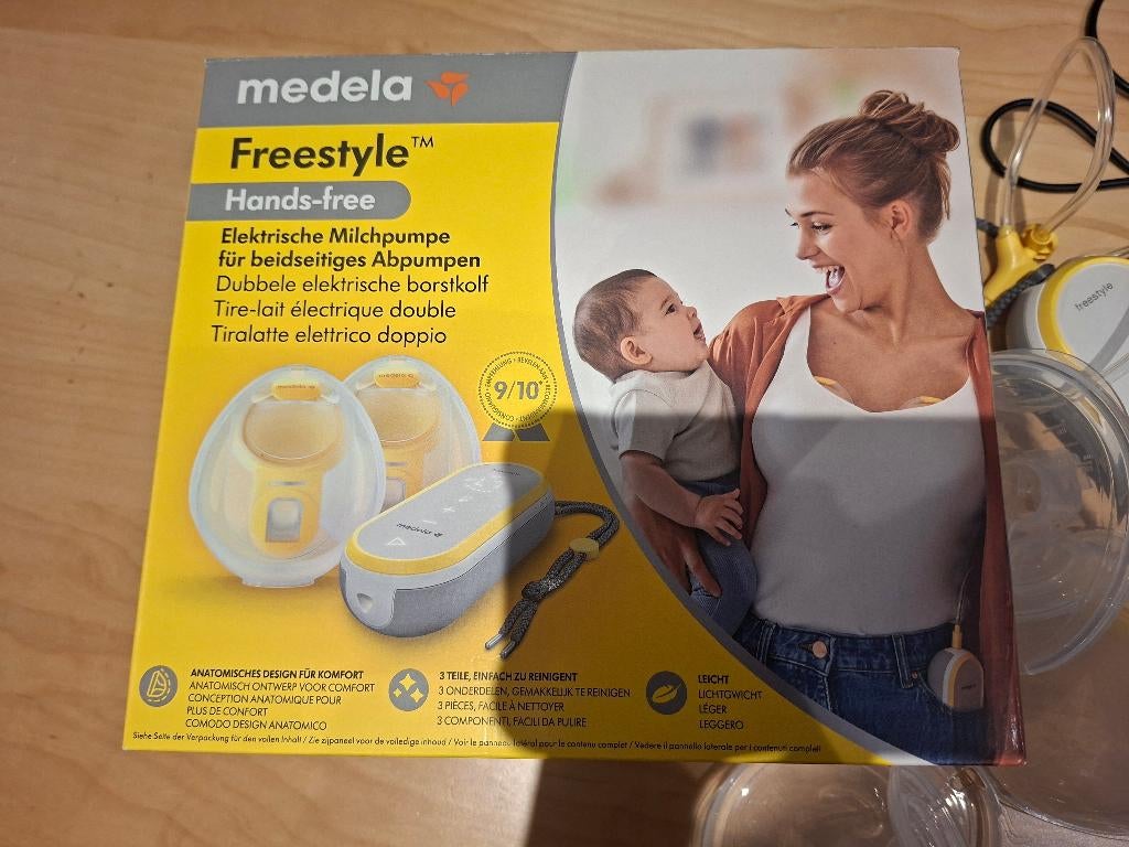 Medela freestyle dubbele elektrische kolf, Ophalen, Zo goed als nieuw, Borstkolf