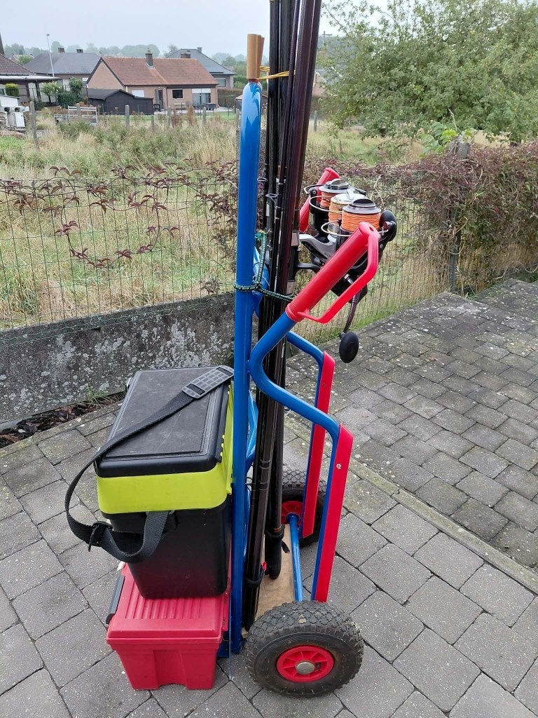 KOMPLETE HENGELUITRUSTING VOOR STRAND OF PIER, Enlèvement, Comme neuf, Ensemble complet