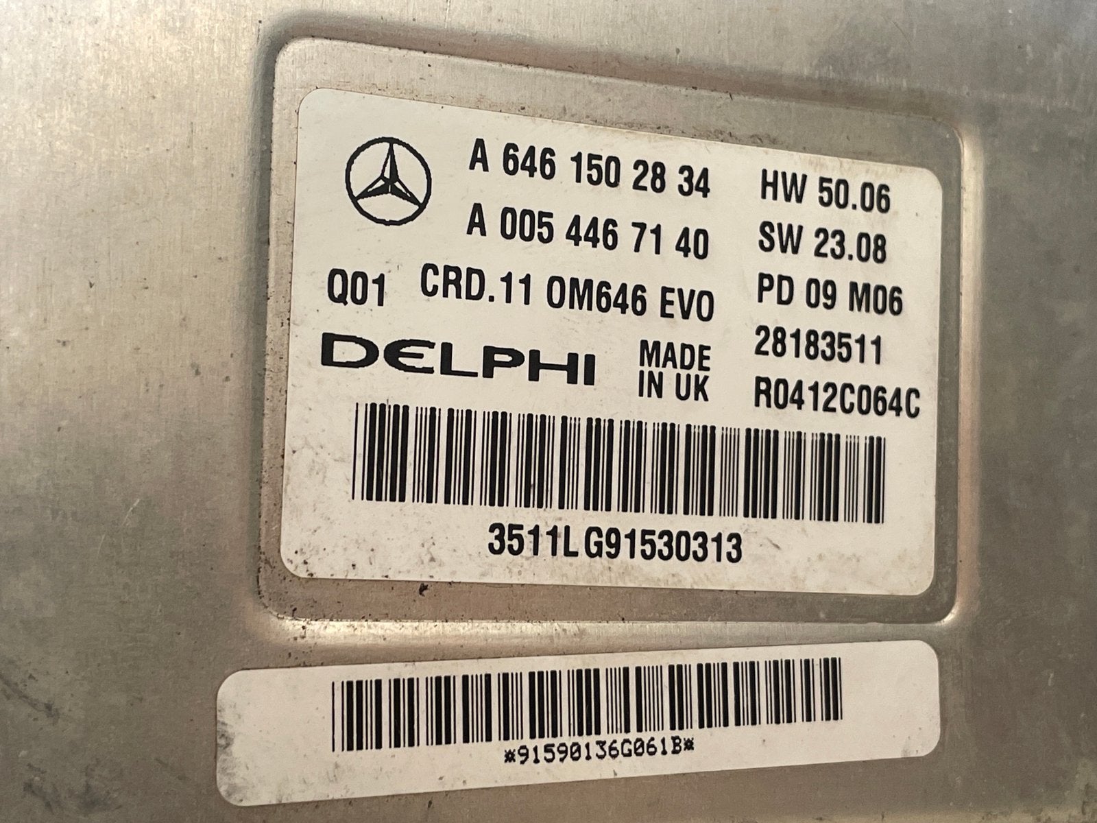 Calculateur Moteur MERCEDES W204   A6461502834, Enlèvement, Utilisé, BMW