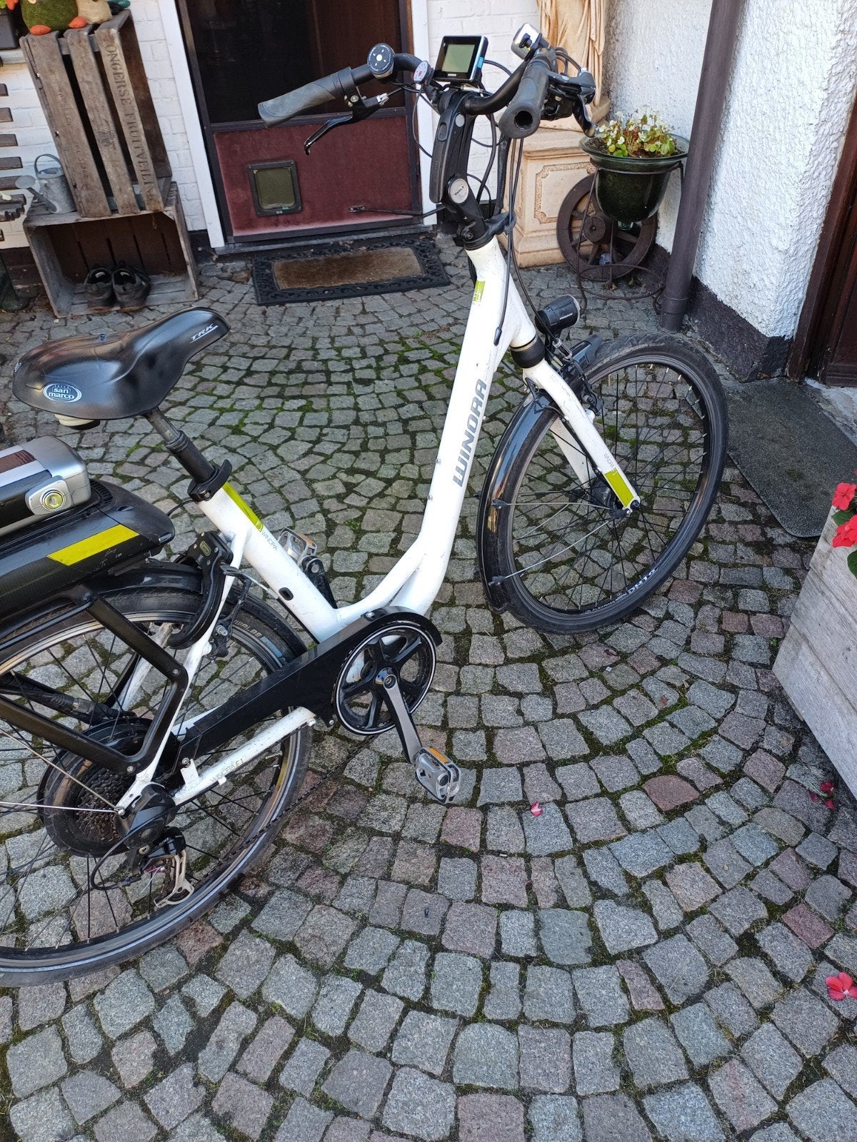 Elektrische damesfiets, Ophalen, Gebruikt
