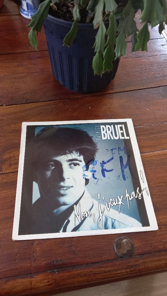 Vinyl (45t) Patrick bruel "non, j'veux pas", Enlèvement, Comme neuf, Pop