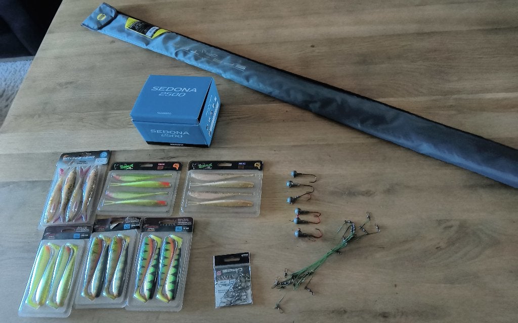Spro specter finesse.Shimano Sedona.Fox.Savage Gear., Watersport en Boten, Ophalen, Nieuw, Complete hengel