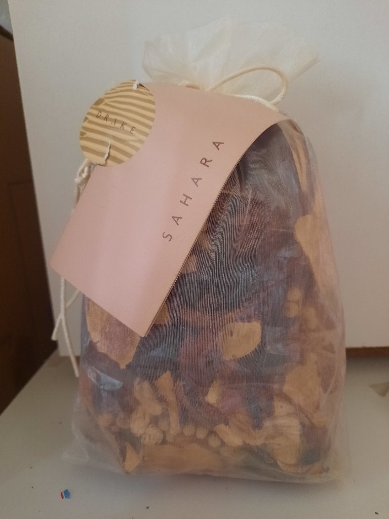 nieuwe sier pot pourri zak Sahara, Huis en Inrichting, Woonaccessoires | Droogbloemen, Ophalen of Verzenden, Nieuw