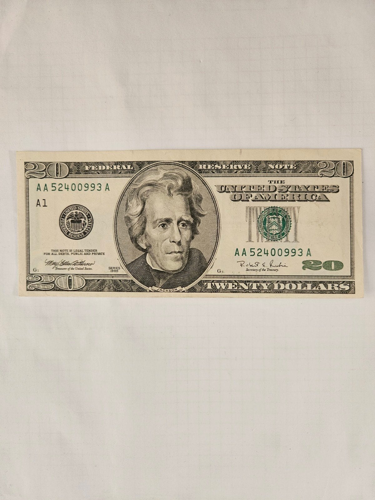 20 dollars USA oude versie, Postzegels en Munten, Ophalen of Verzenden, Noord-Amerika, Los biljet