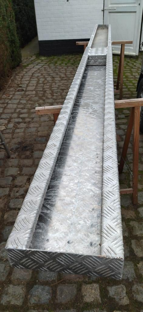 Aluminium uitschuifbaar werkbrug/plank totaal 4,4 meter, Ophalen