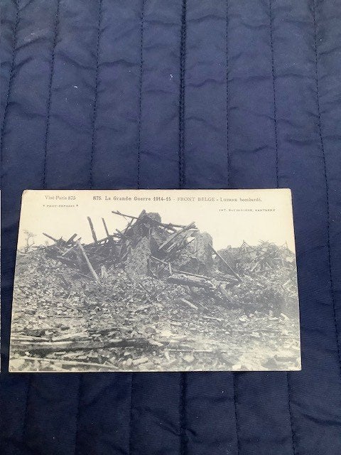 zichtkaart La Grande Guerre 1914- 15  Front Belge -Lizerne, Collections, Enlèvement ou Envoi, Avant 1920, Affranchie, Autres thèmes