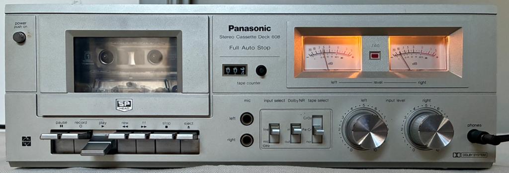 Panasonic RS 608, TV, Hi-fi & Vidéo, Decks cassettes, Enlèvement ou Envoi, Simple, Autres marques, Tape counter