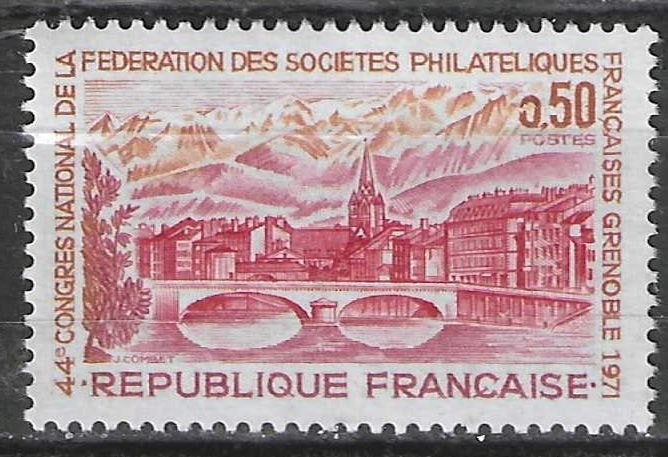 Frankrijk 1971 - Yvert 1681 - Federatie Filatelisten (PF), Verzenden, Postfris