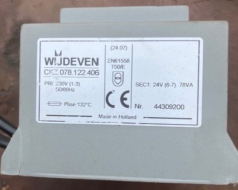Waterdichte transfo 230/24 volt 78 VA, Enlèvement, Comme neuf