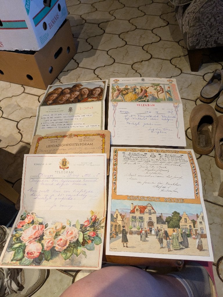 Telegrammen, Verzamelen, Ophalen of Verzenden, Gebruikt, Prent