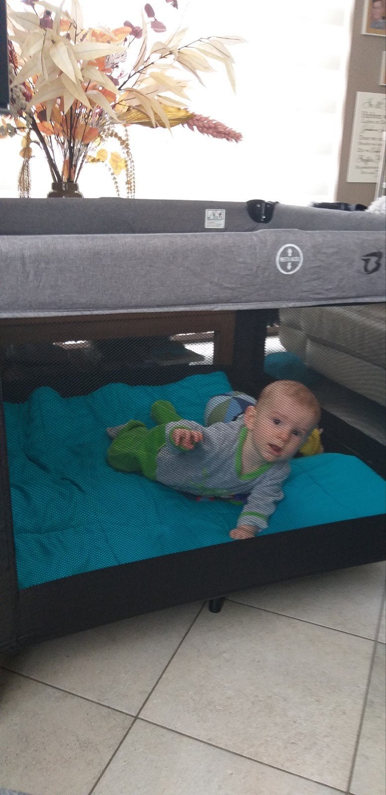 opvouwbare box, Kinderen en Baby's, Ophalen, Zo goed als nieuw, Vierkant