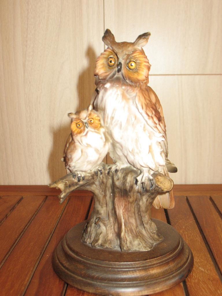 Beeld uiltjes. Capodimonte., Ophalen of Verzenden, Zo goed als nieuw, Dier