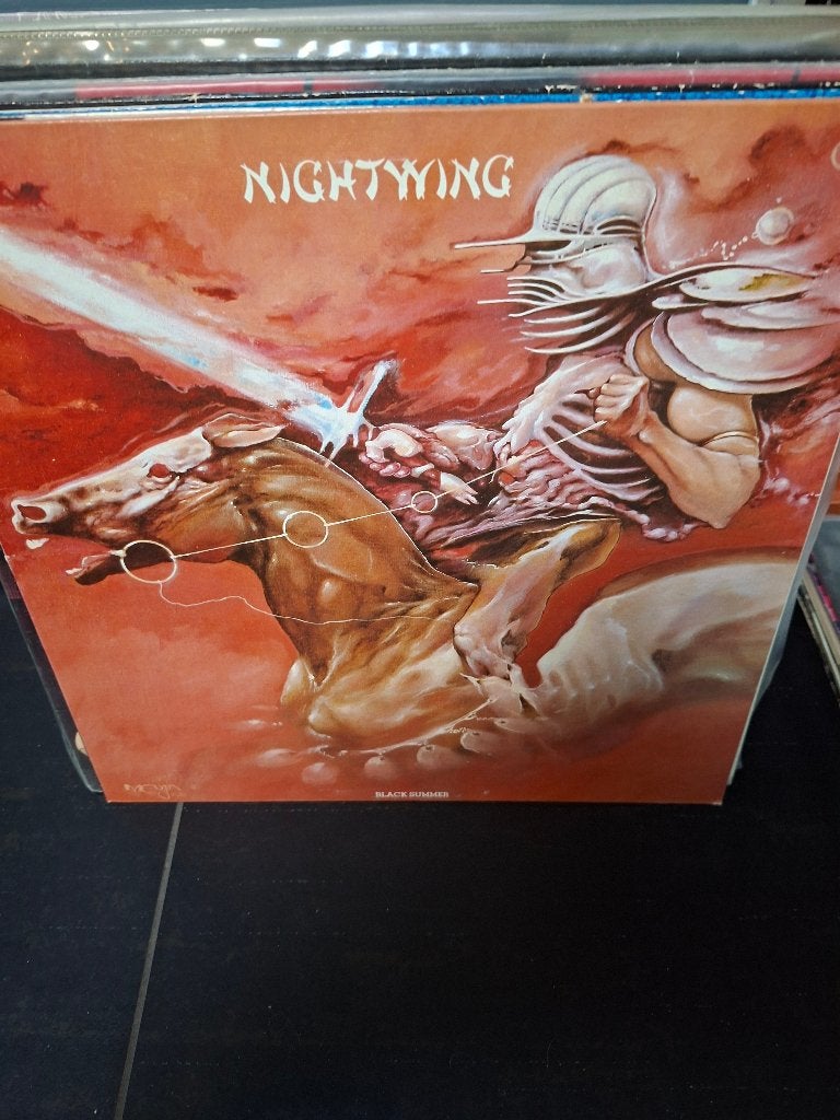 lp - nightwing - black summer - bak 3, LP, Ophalen of Verzenden, Zo goed als nieuw, Hardrock