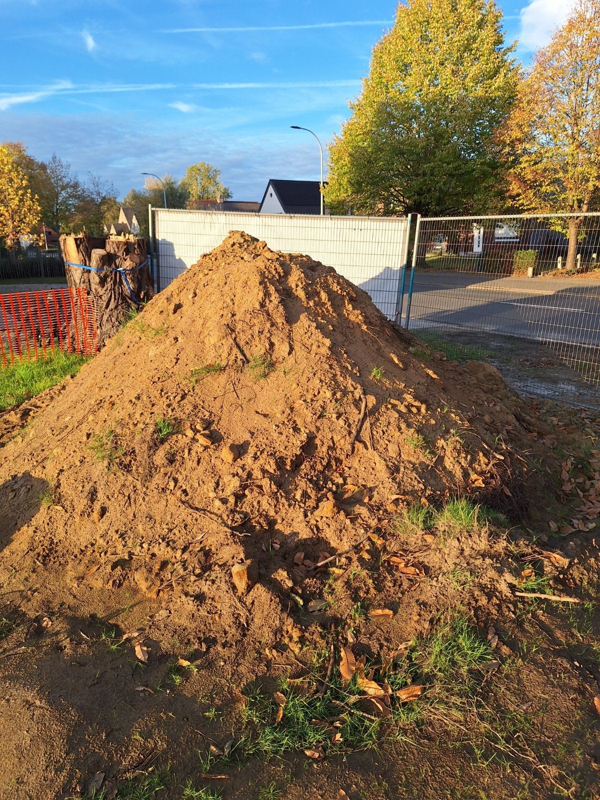 aanvulgrond, Ophalen
