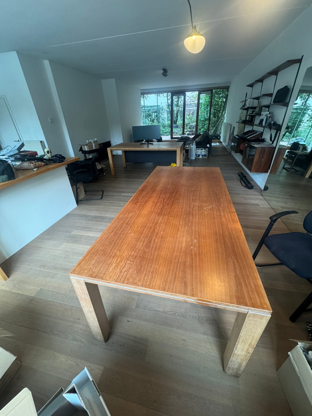 Houten eet tafel 230 x 100 x 75, Enlèvement, Utilisé