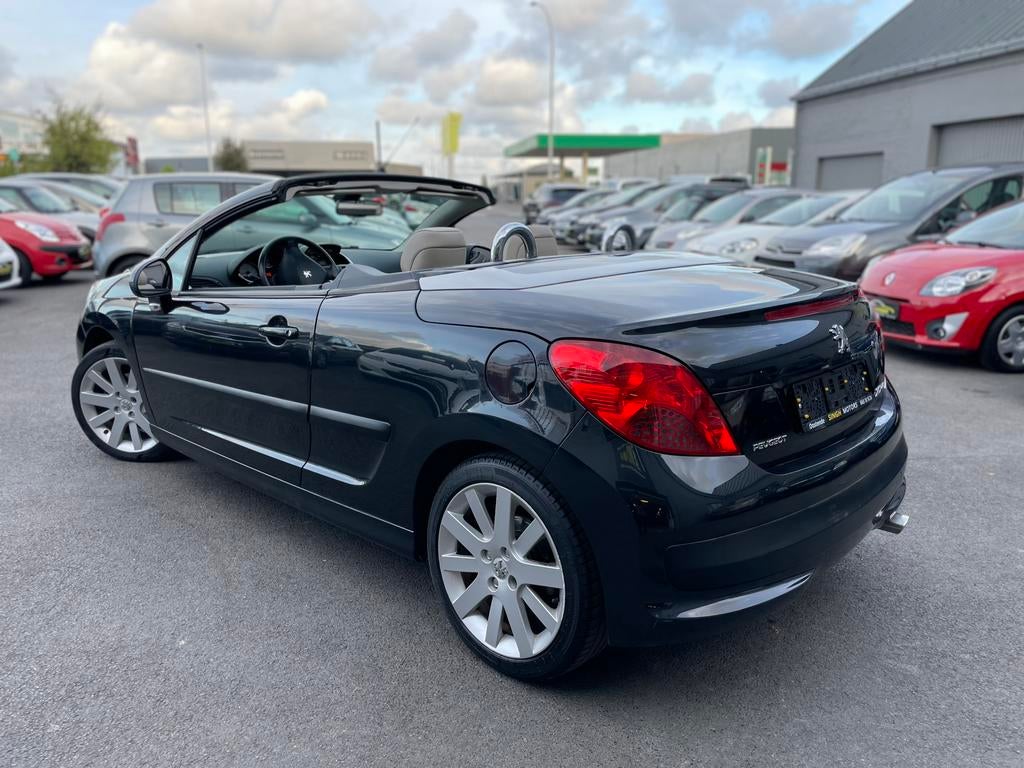 Peugeot 207 1.6i Cabrio | Gps | Airco | Keuring+Carpass |, Beige, Cabriolet, Zwart, Leder