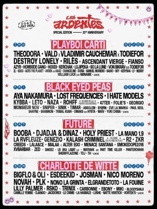 Pass 4 jours Ardentes, Tickets & Billets