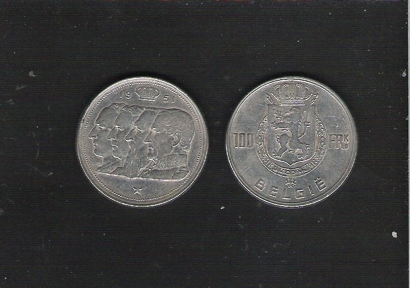 100 Francs en argent Type 4 Kings - 1951 VL, Enlèvement ou Envoi, Argent, Monnaie en vrac, Argent