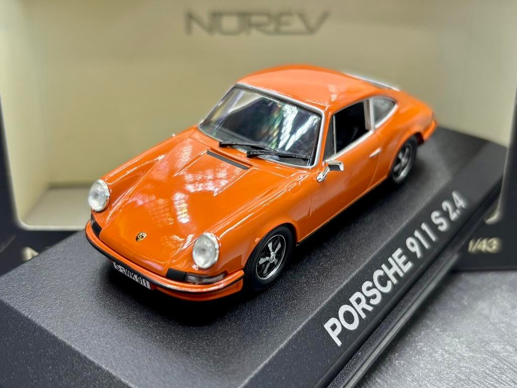 1:43 Porsche 911 S 2.4, Hobby en Vrije tijd, Modelauto's | 1:43, Ophalen of Verzenden, Zo goed als nieuw, Norev