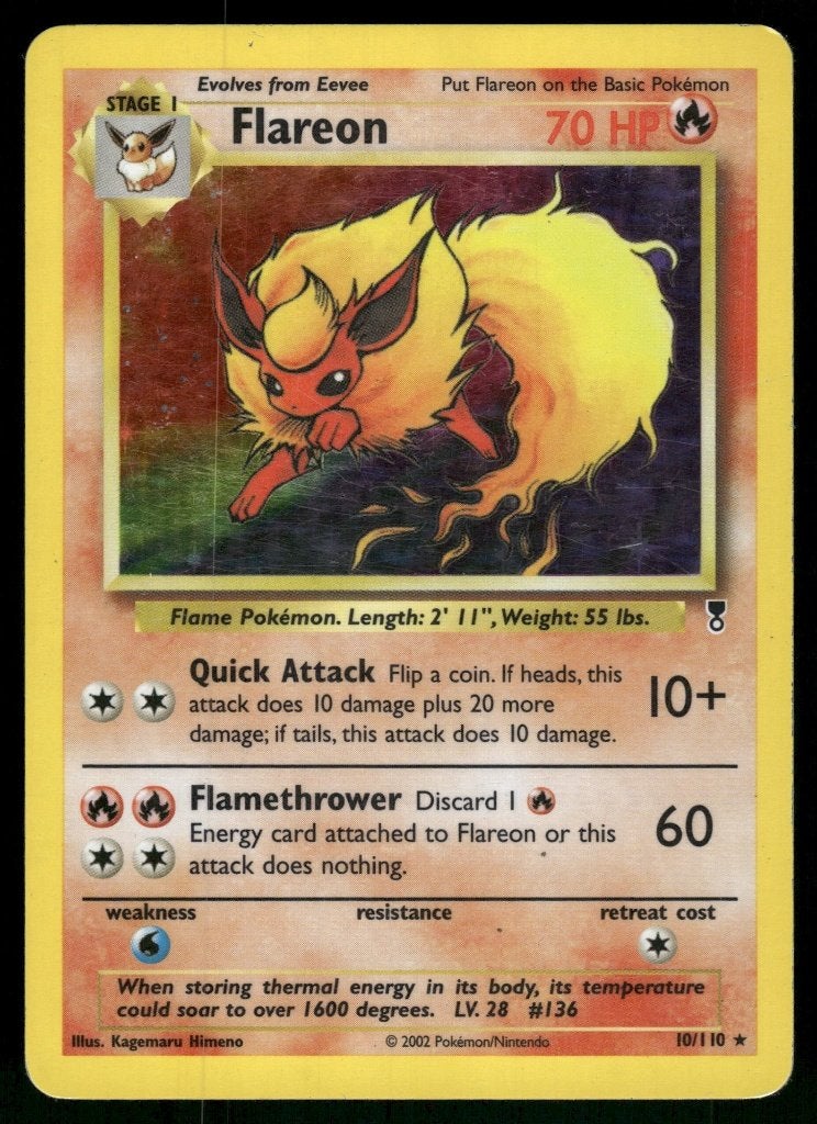Flareon 10/110 - Legendary Collection (Good), Envoi, Utilisé
