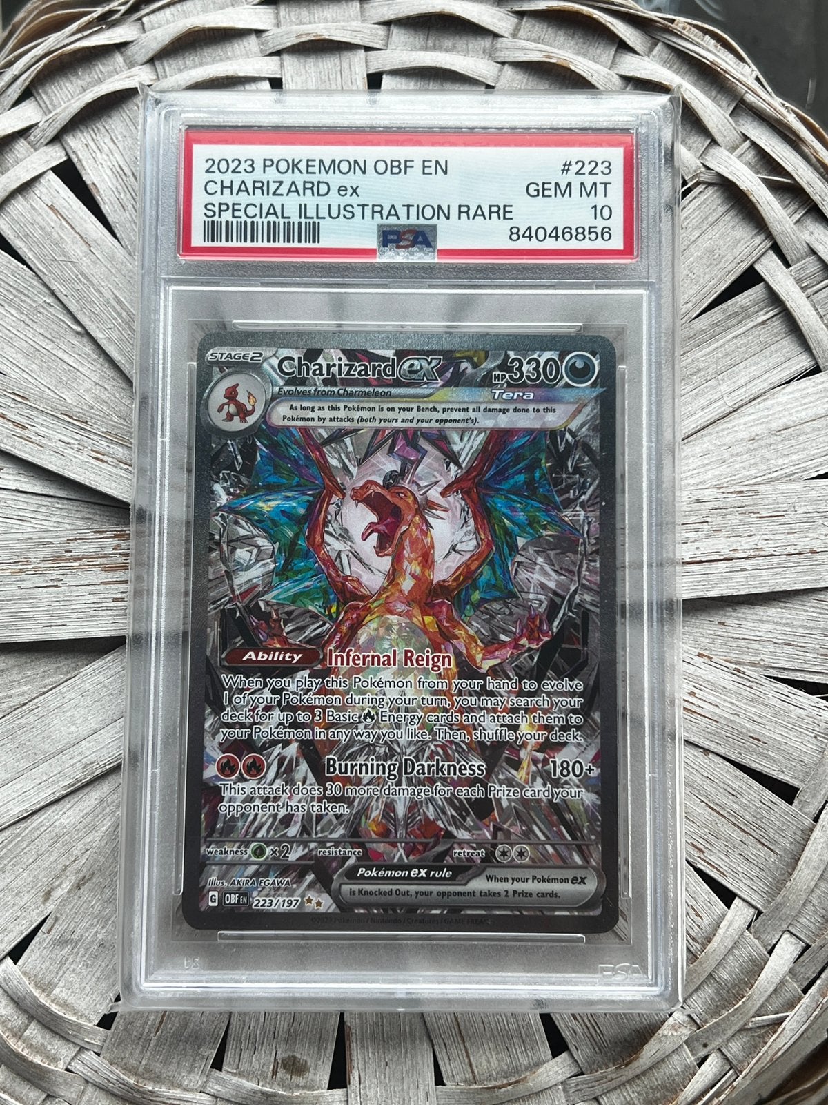 Charizard EX SAR Obsidian Flames PSA 10 GEMME MINT !, Enlèvement, Neuf